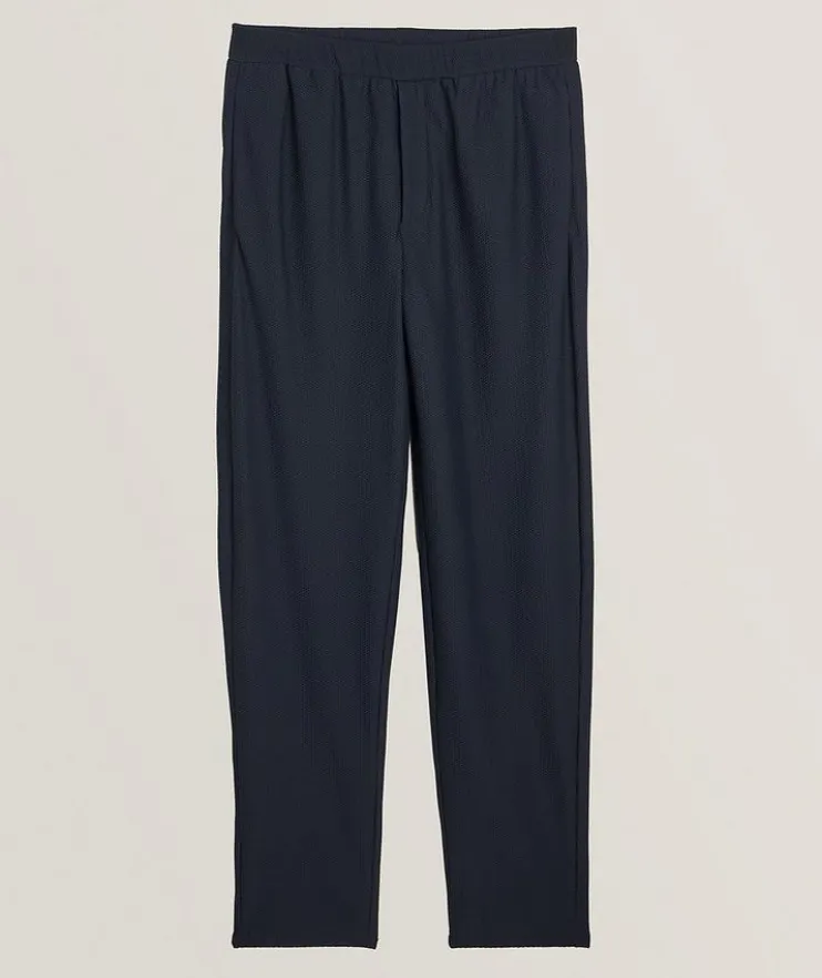 Honeycomb Knit Stretch-Polyamide Trousers