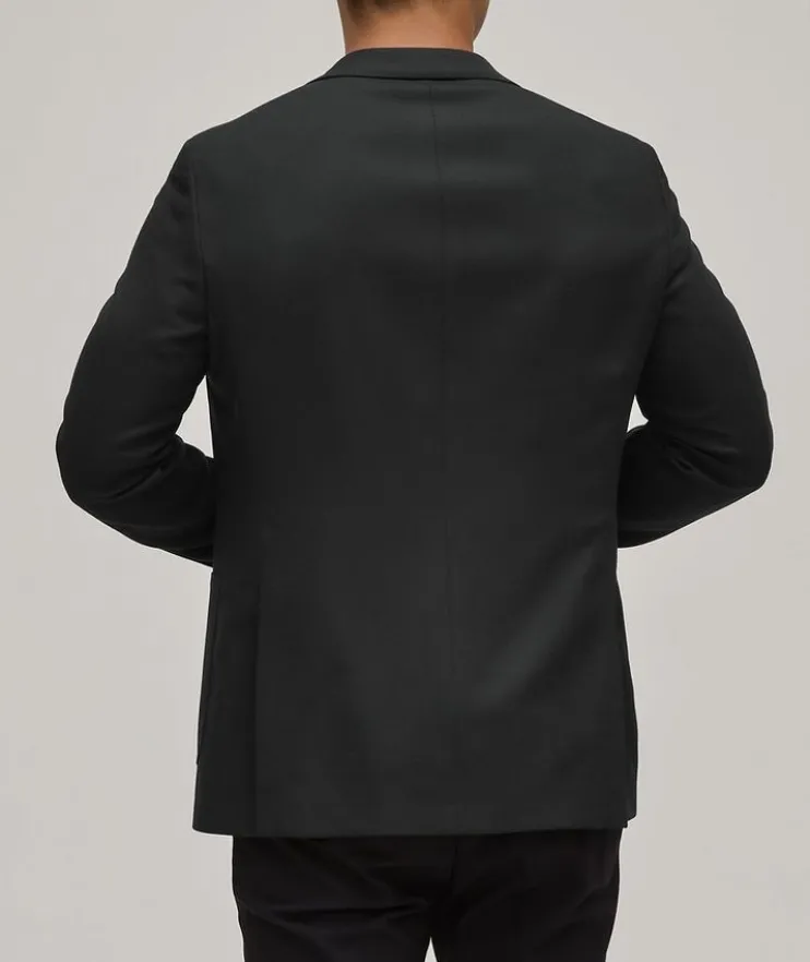 Hopsack Stretch-Wool Sport Jacket