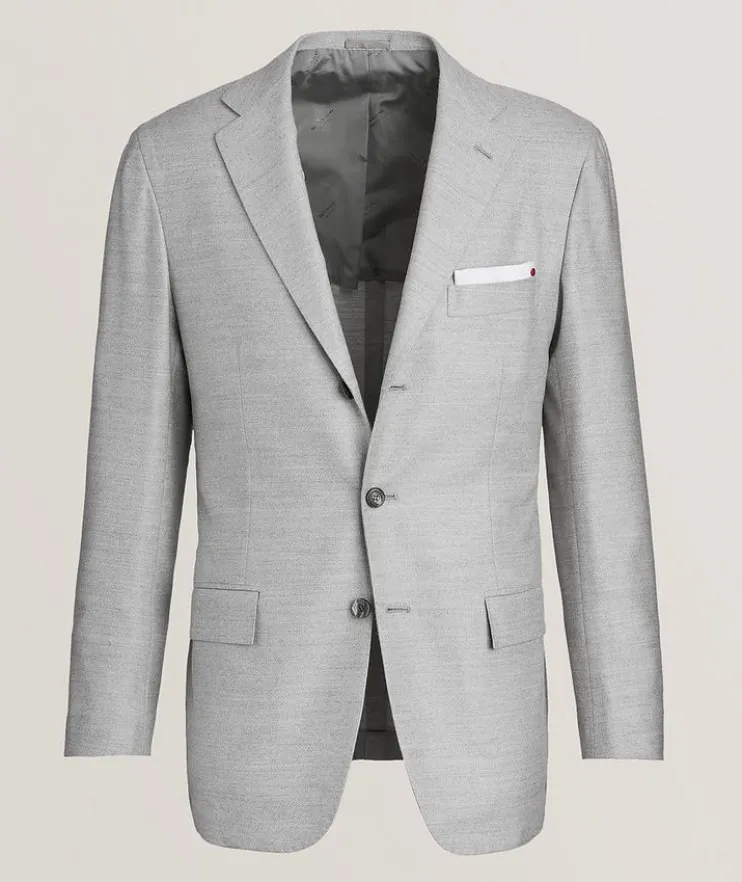 Hopsack Wool-Cashmere Sport Jacket