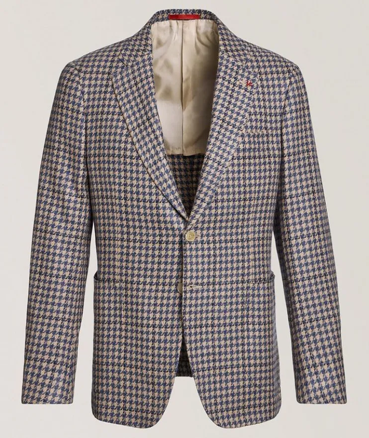 Houndstooth Cashmere Sport Jacket