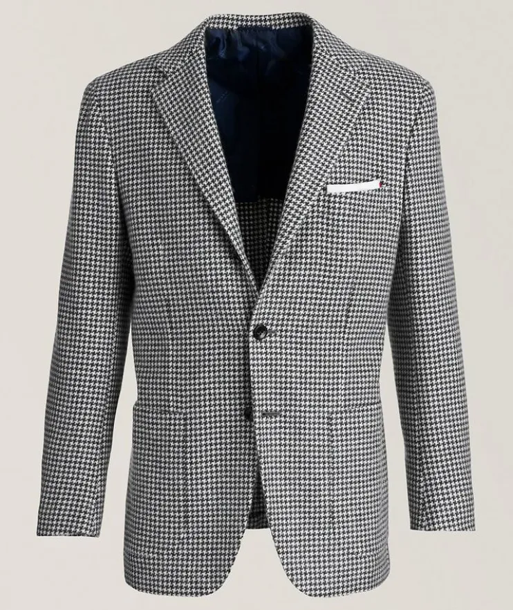 Houndstooth Cashmere Sport Jacket