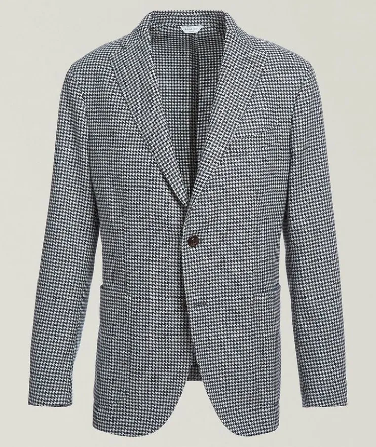Houndstooth Garment Dyed Sport Jacket