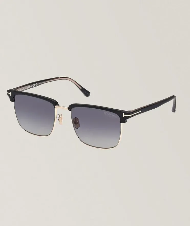 Hudson Square Clubmaster Frame Sunglasses