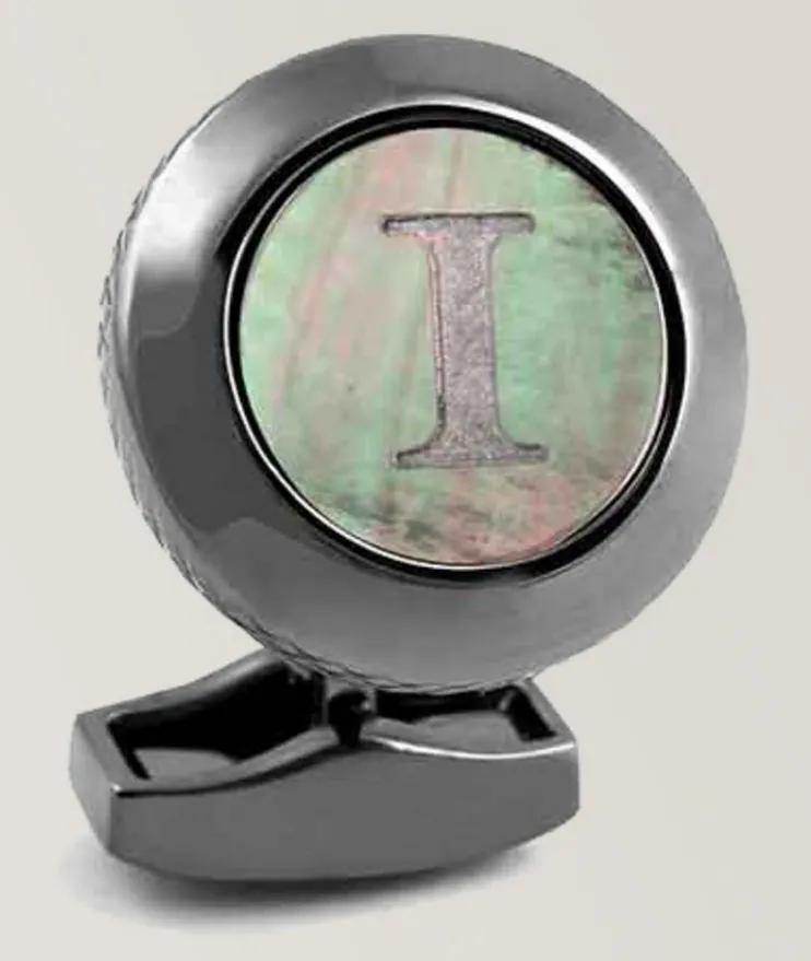I' Engraved Personal Single Letter Cufflink