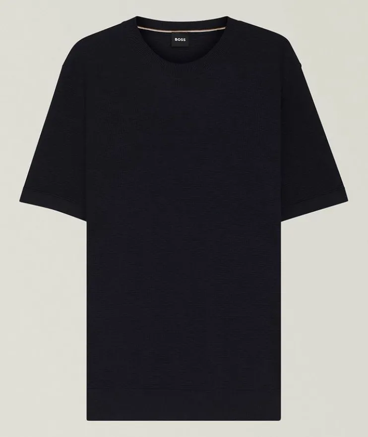 Ianni Lyocell-Cotton Knit T-Shirt