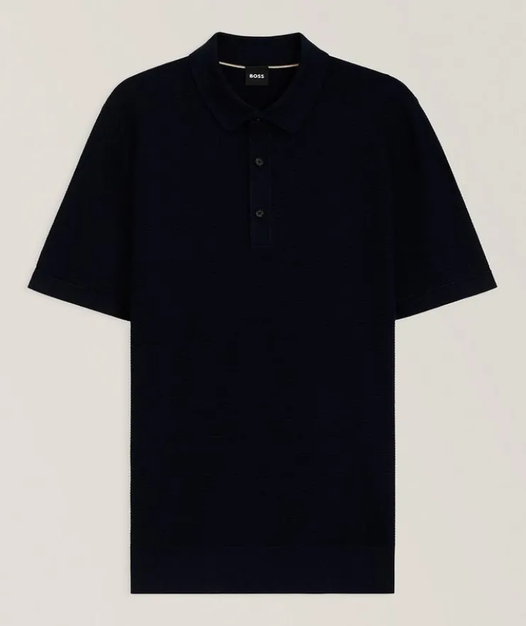Iannotti Lyocell-Cotton Knit Polo