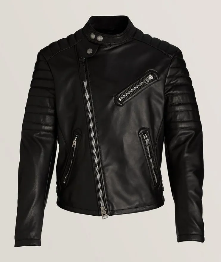 Icon Calfskin Leather Biker Jacket