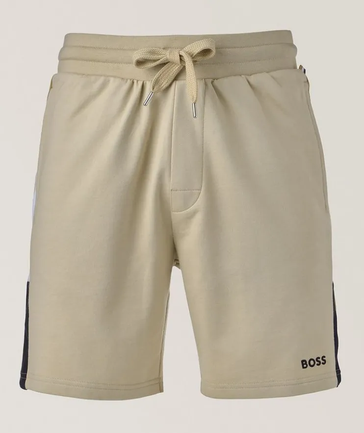 Iconic Stripe Cotton-Blend Shorts