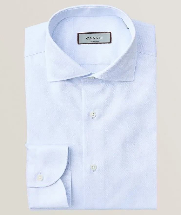 Impeccable Micro-Print Dress Shirt