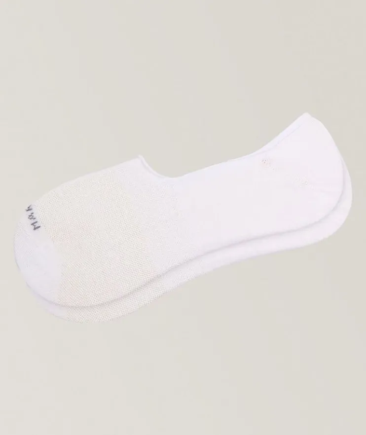Invisible Touch Piqué Linen-Cotton Socks