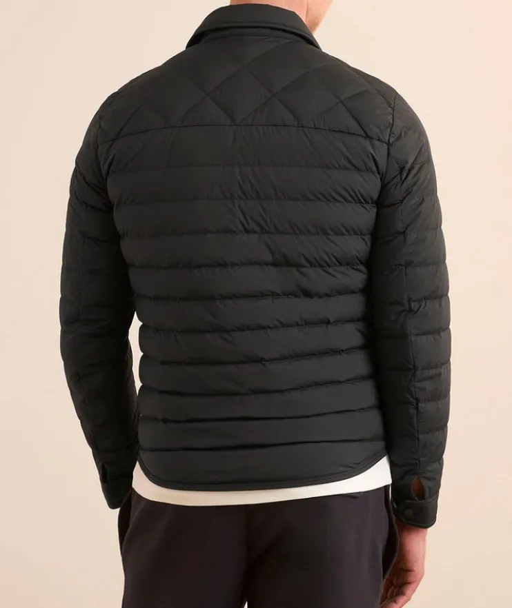 Iseran Quilted Down Shirt Jacket