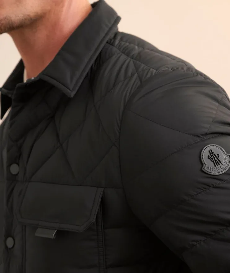 Iseran Quilted Down Shirt Jacket