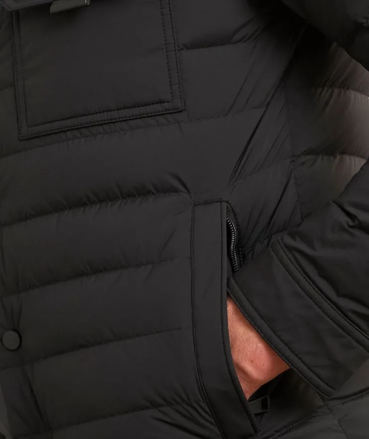 Iseran Quilted Down Shirt Jacket
