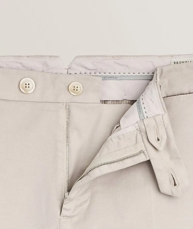 Italian-Fit Flat Front Pants