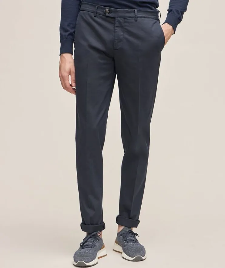 Italian-Fit Stretch-Cotton Chino Pants
