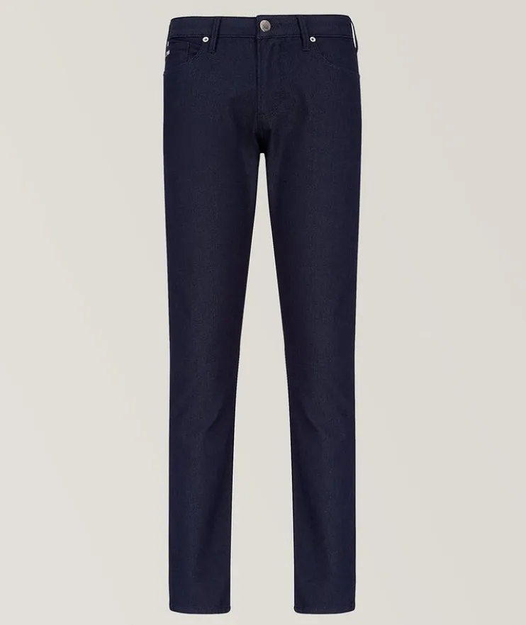 J06 Slim-Fit Cotton-Blend Trousers