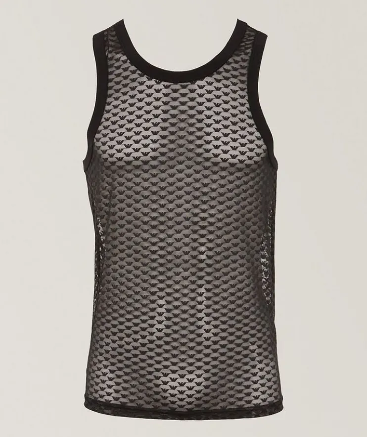 Jacquard All-Over Eagle Tank Top