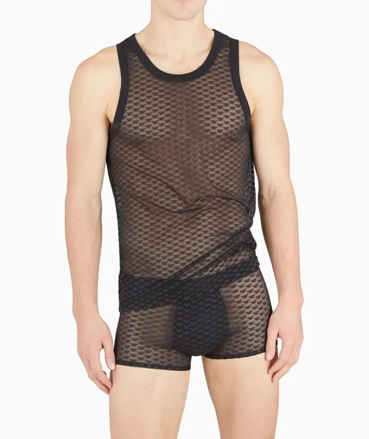 Jacquard All-Over Eagle Tank Top