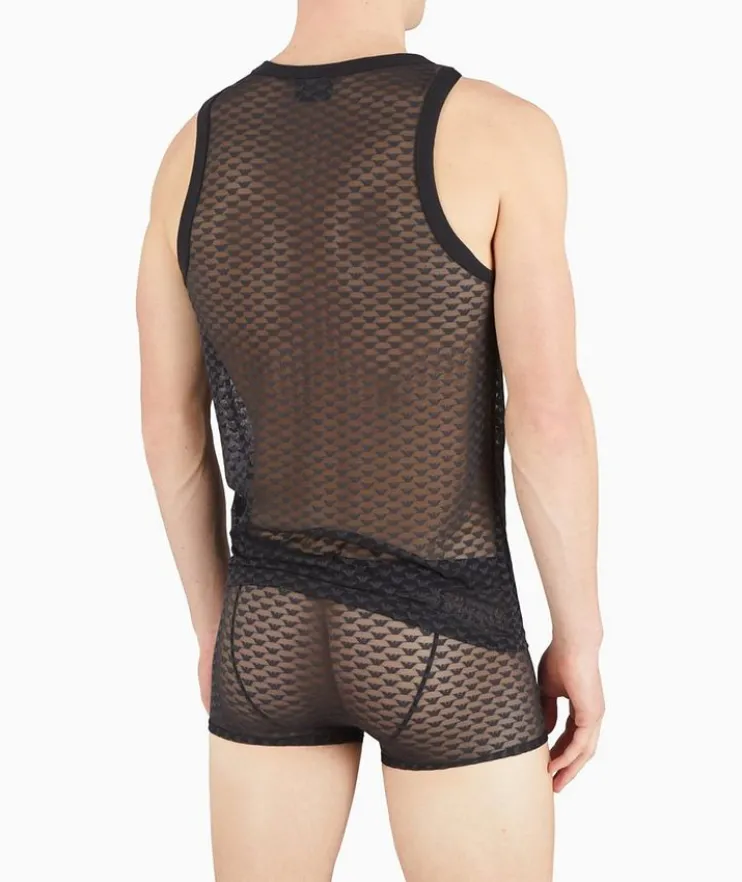 Jacquard All-Over Eagle Tank Top