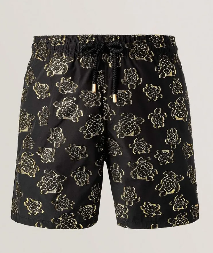 Jacquard Broché Turtles Swim Shorts