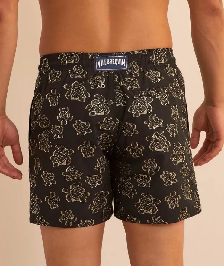 Jacquard Broché Turtles Swim Shorts