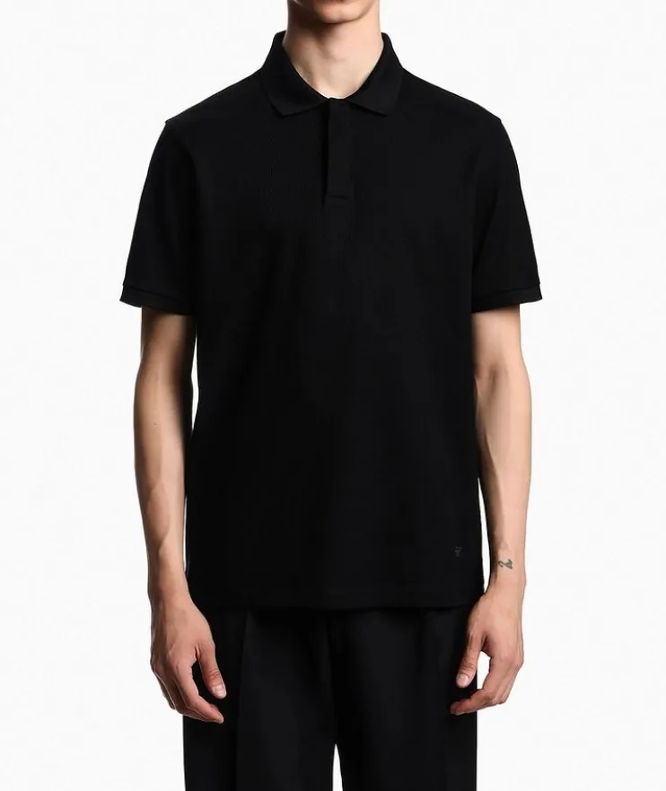 Jacquard Cotton Jersey Polo