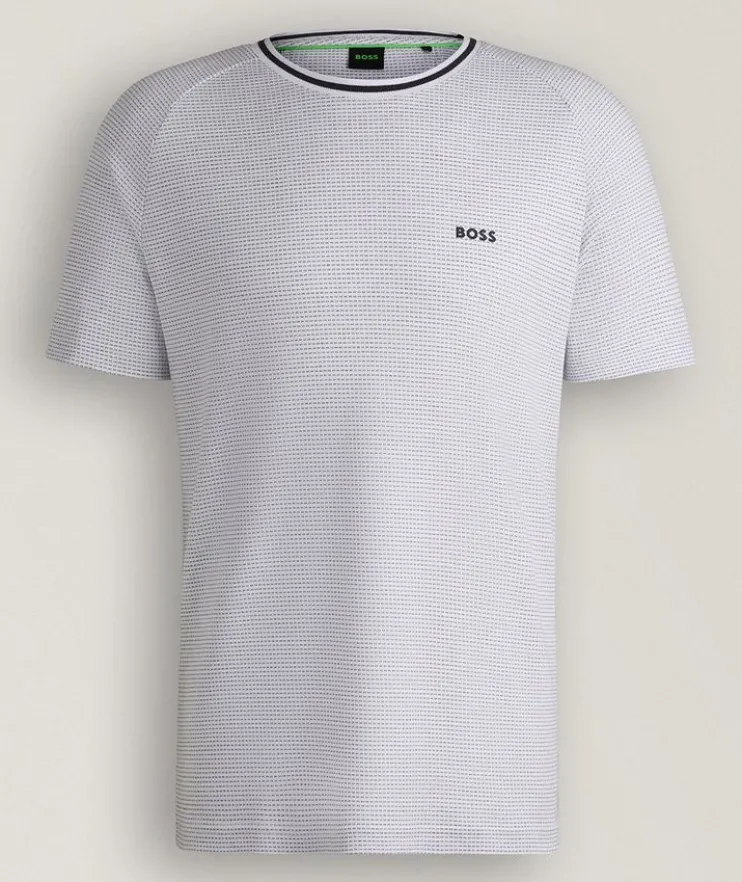 Jacquard Cotton Logo T-Shirt