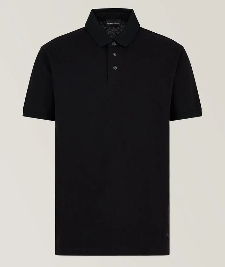 Jacquard Cotton Polo