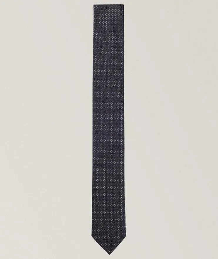 Jacquard Formal Silk-Blend Tie