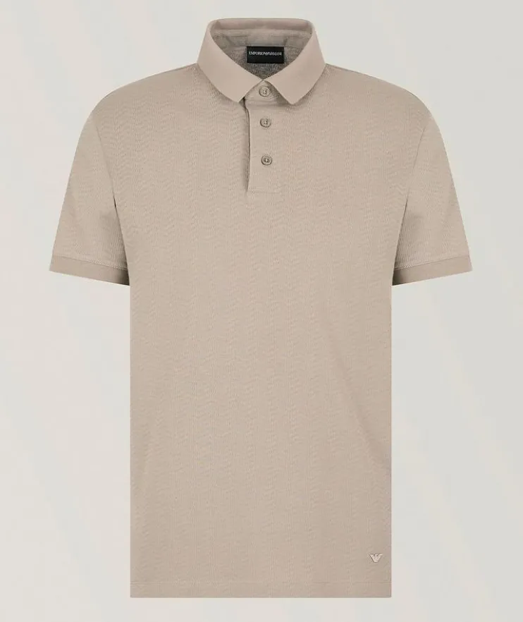 Jacquard Jersey Polo Shirt