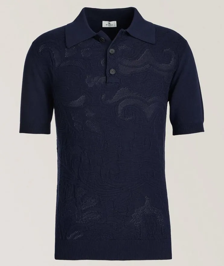 Jacquard Knit Polo