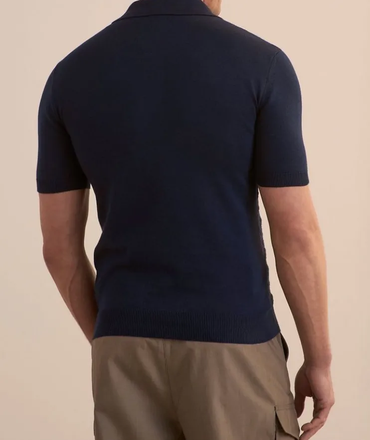Jacquard Knit Polo