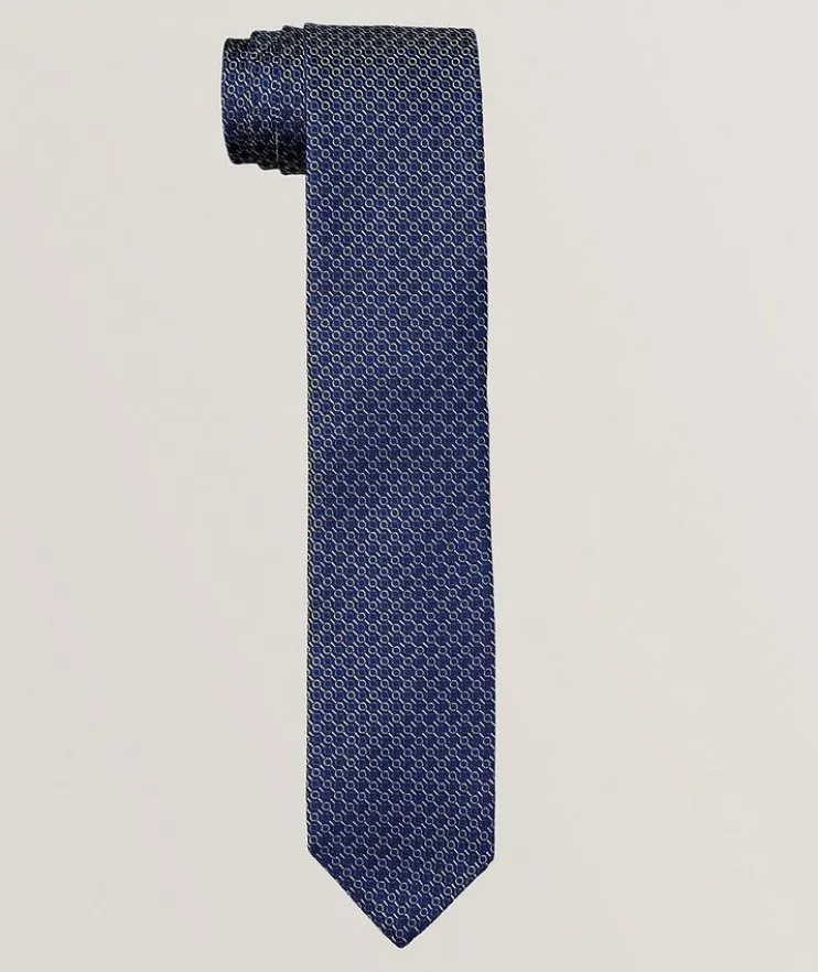 Jacquard Links Silk Tie