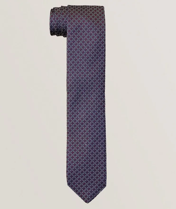 Jacquard Links Silk Tie