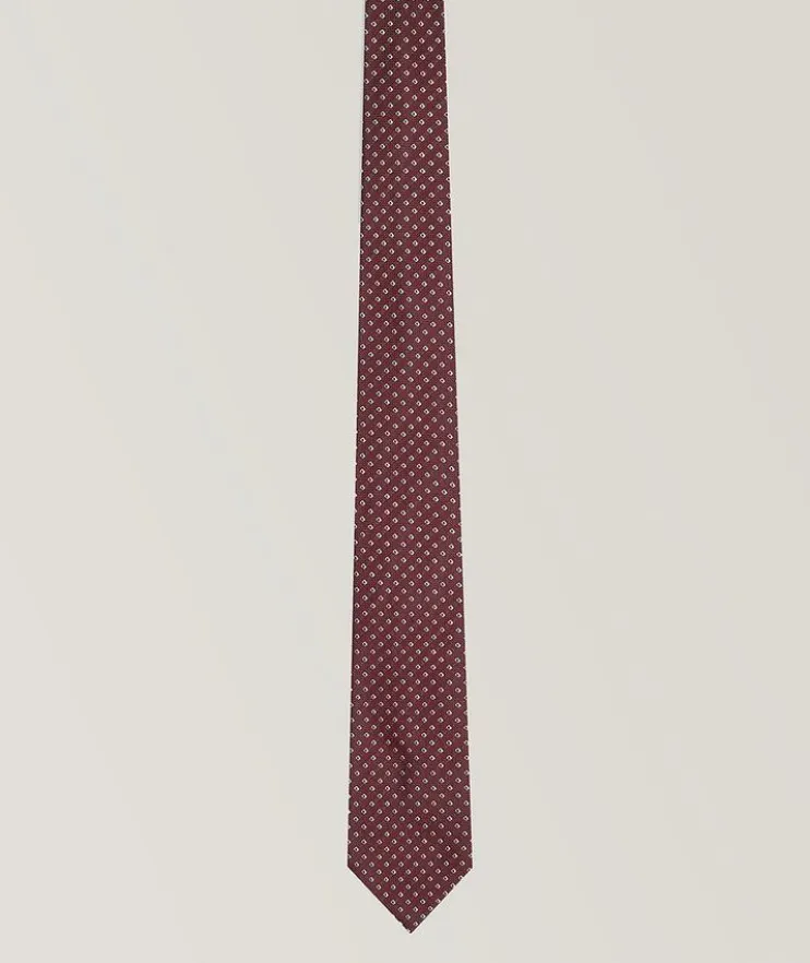Jacquard Micro Check Silk Tie