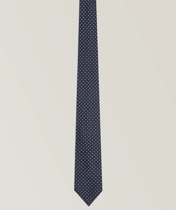 Jacquard Micro Check Silk Tie