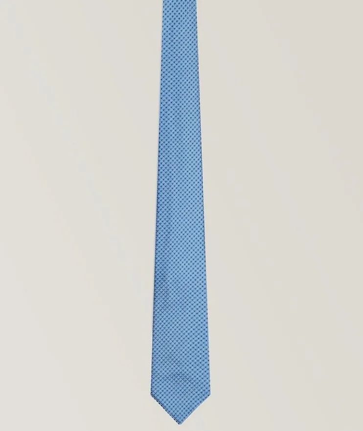 Jacquard Micro Motif Silk Tie