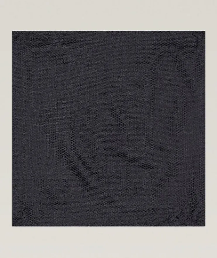 Jacquard Micro-Motif Silk Pocket Square