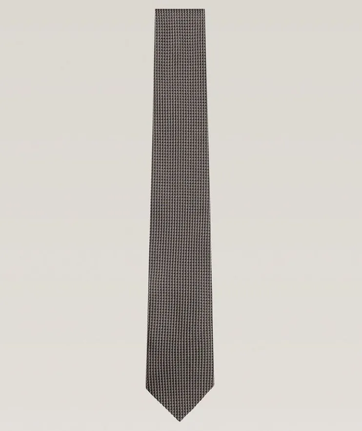 Jacquard Micro-Neat Silk Tie
