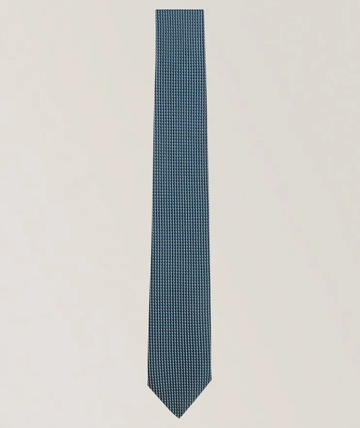 Jacquard Micro-Neat Silk Tie