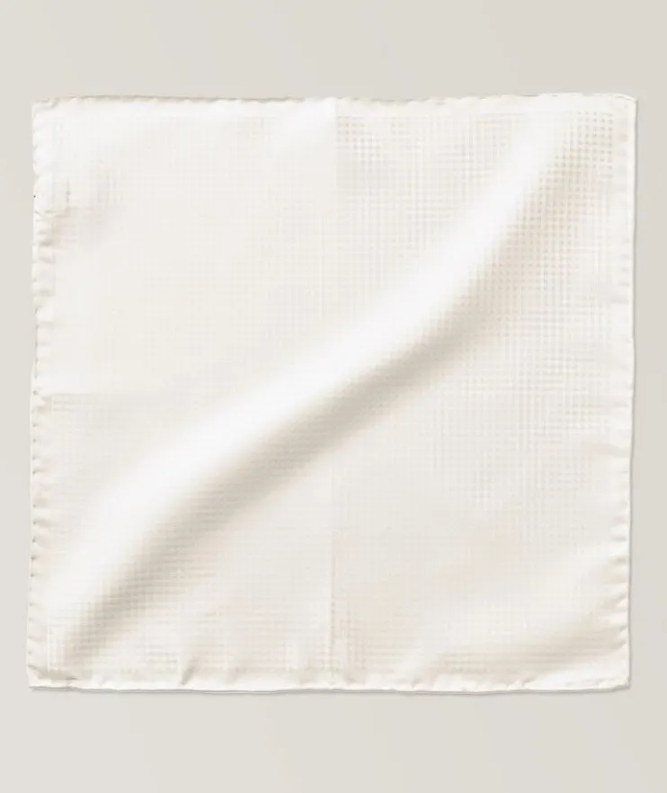 Jacquard Neat Pattern Silk Pocket Square