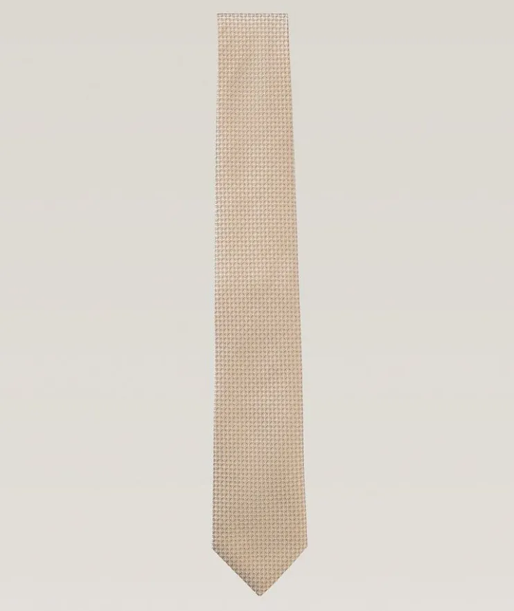 Jacquard Neat Silk-Blend Tie