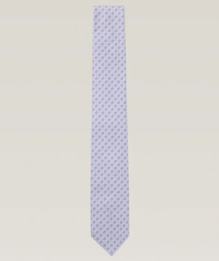 Jacquard Neat Silk-Blend Tie