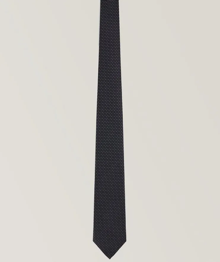 Jacquard Op-Art Silk Tie
