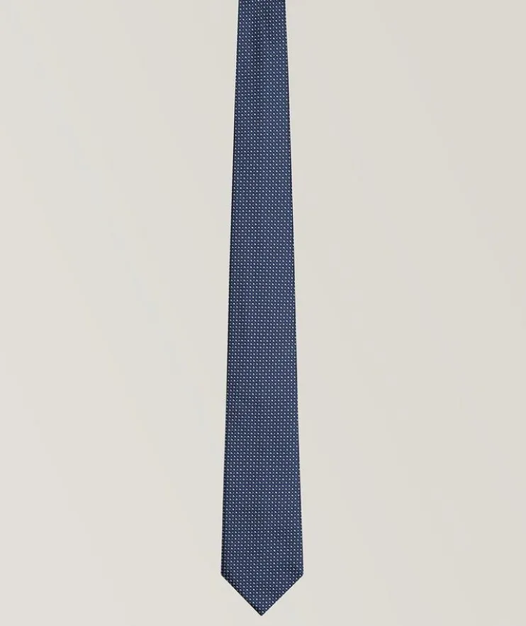 Jacquard Op-Art Silk Tie