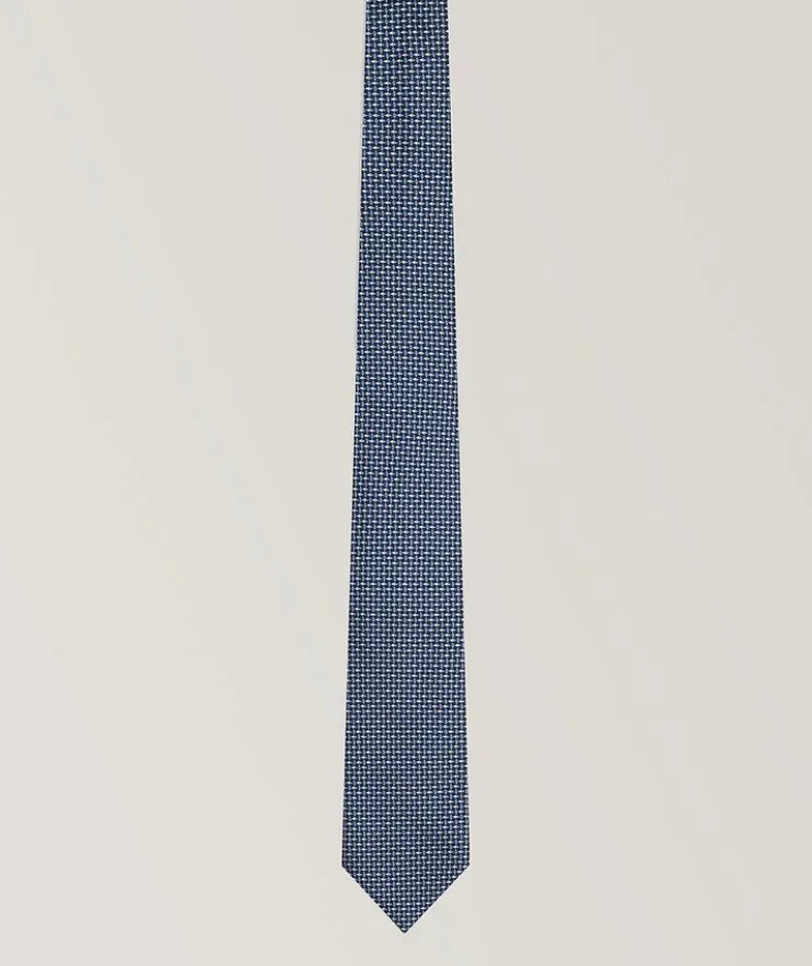 Jacquard Op-Art Silk Tie