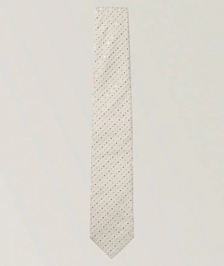 Jacquard Silk-Blend Tie