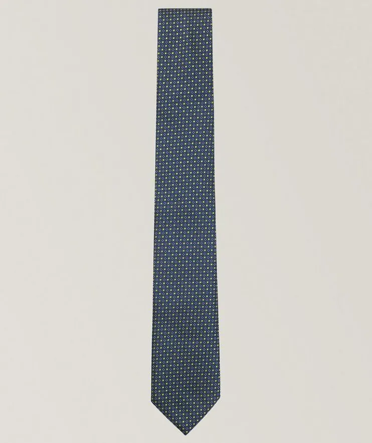 Jacquard Silk-Blend Tie