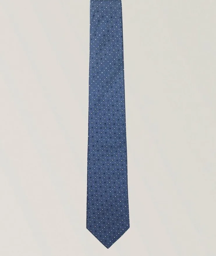 Jacquard Silk-Blend Tie