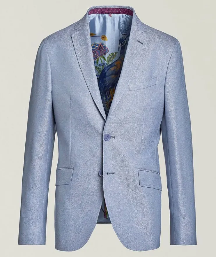 Jacquard Tonal Paisley Cotton Sport Jacket